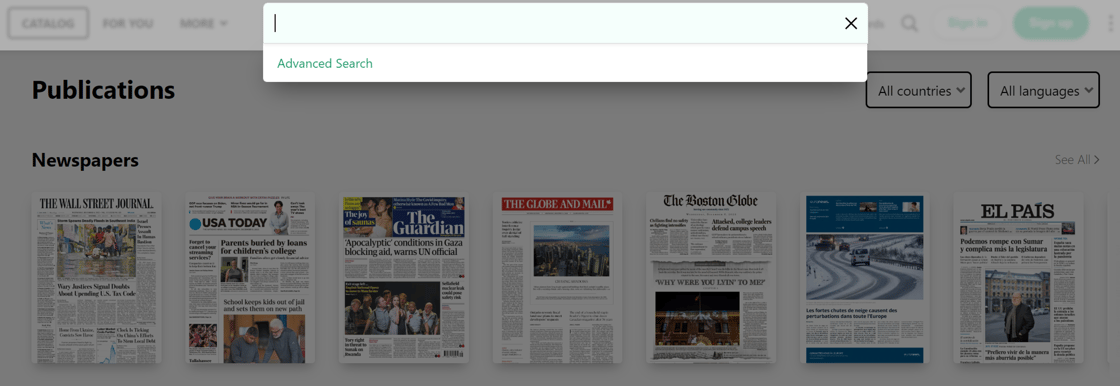 PressReader Enhanced Search 01